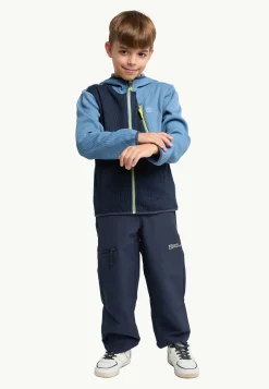 Jack Wolfskin Actamic Grid Midlayer K|Kinderen Voor- En Najaarsjacks/-Jassen|Fleece