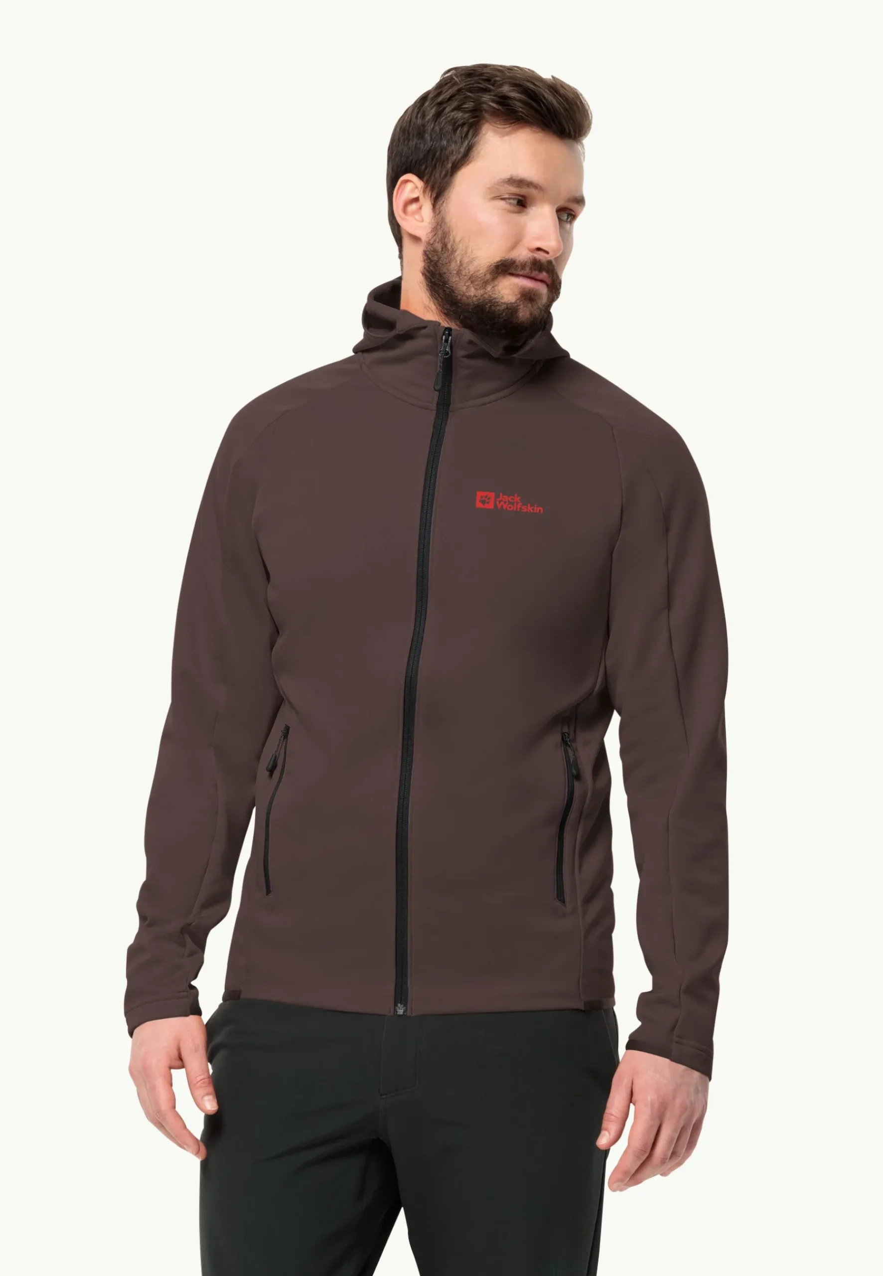 Jack Wolfskin Alpgrat Hooded Fz M|Heren Wandelen|Voor- En Najaarsjacks/-Jassen