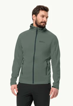 Jack Wolfskin Alpgrat Hooded Fz M|Heren Wandelen|Voor- En Najaarsjacks/-Jassen