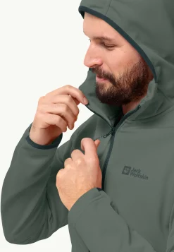 Jack Wolfskin Alpgrat Hooded Fz M|Heren Wandelen|Voor- En Najaarsjacks/-Jassen