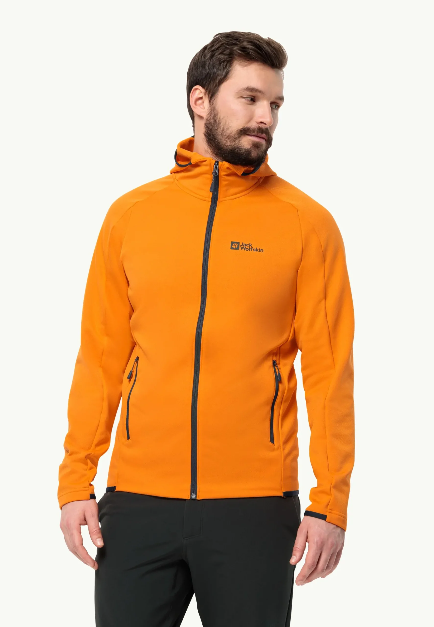 Jack Wolfskin Alpgrat Hooded Fz M|Heren Wandelen|Voor- En Najaarsjacks/-Jassen