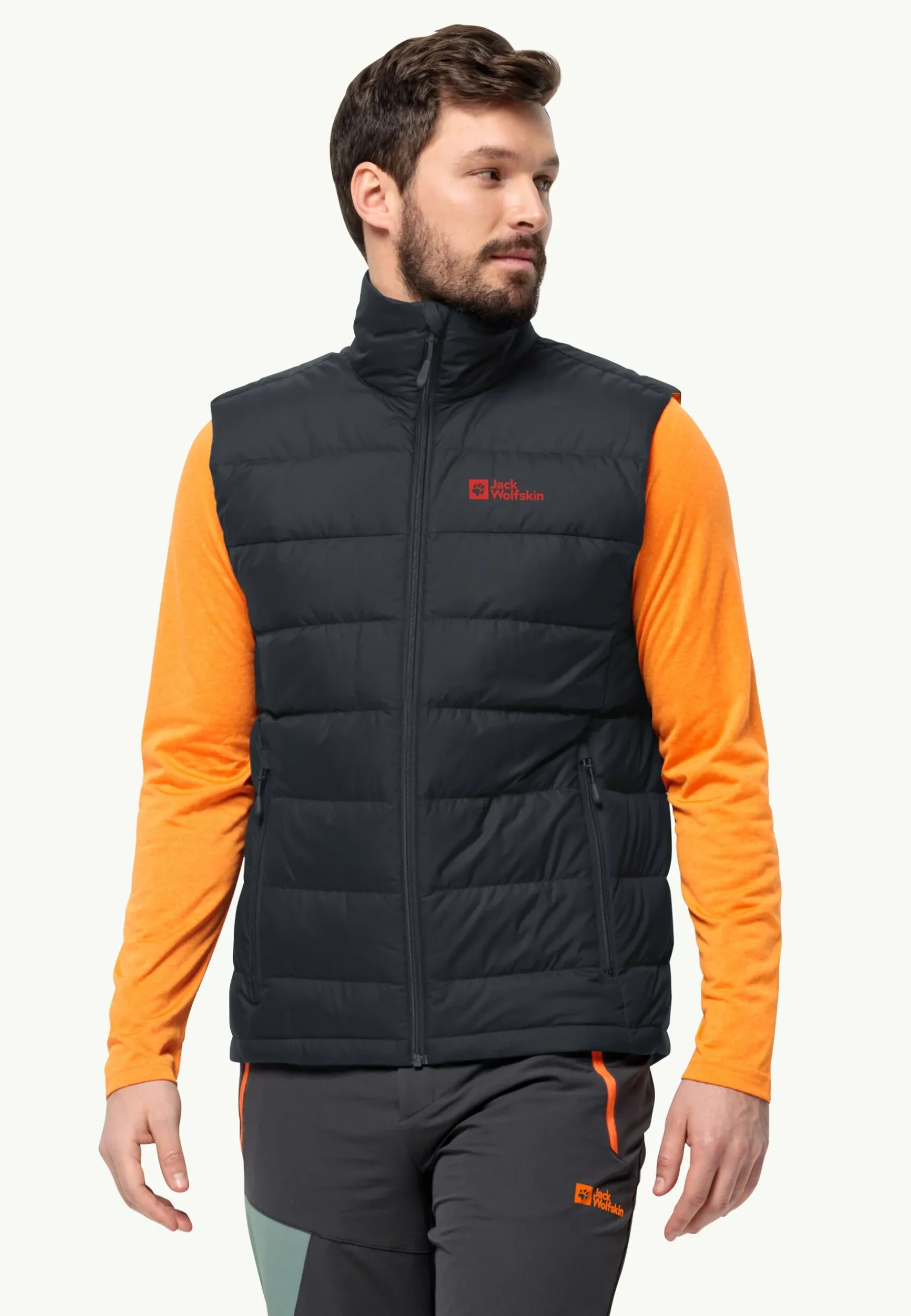 Jack Wolfskin Ather Down Vest M Rds|Heren Wandelen|Voor- En Najaarsjacks/-Jassen
