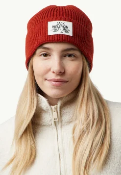 Jack Wolfskin Badge Beanie|DAMES Caps & Hoeden|Mutsen