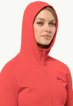 Jack Wolfskin Baiselberg Hooded Fz W|DAMES Lifestyle|Wandelen