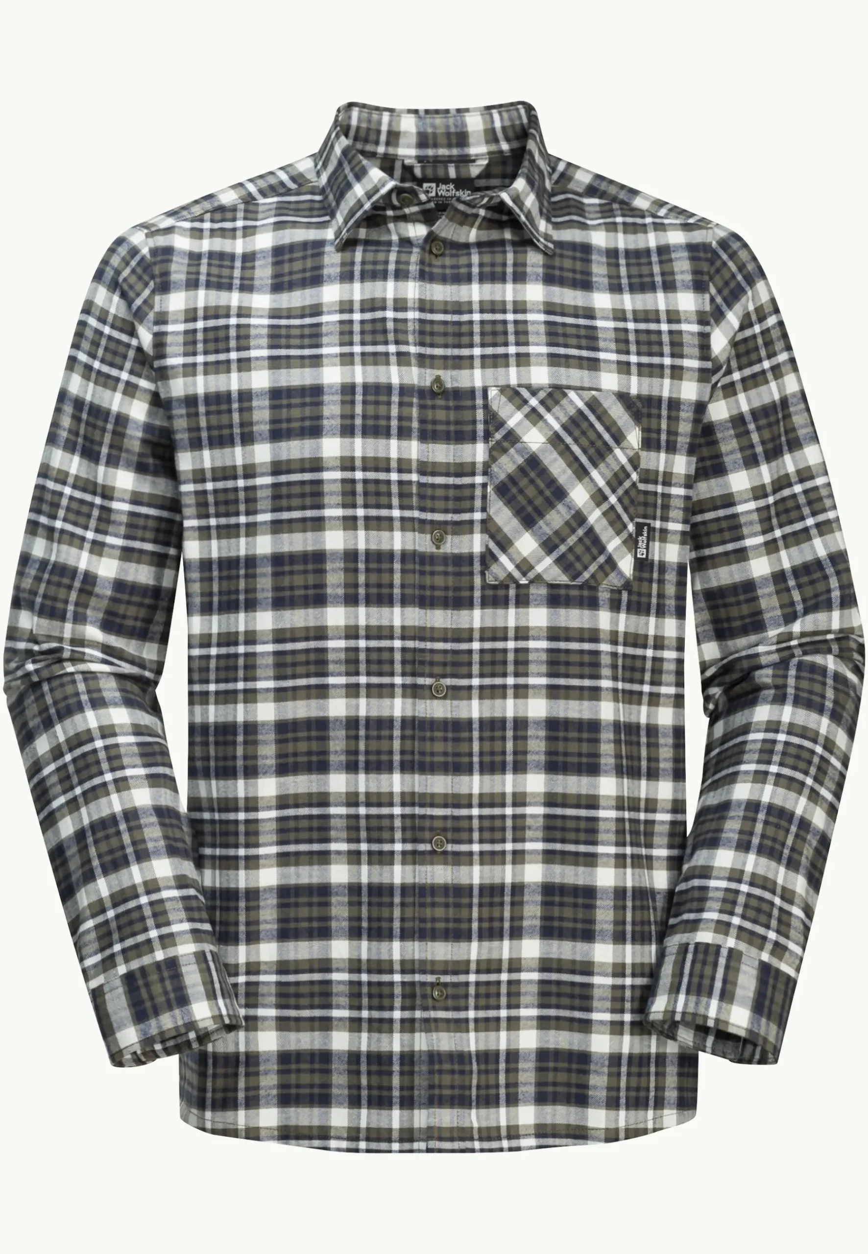Jack Wolfskin Bergweg Shirt M|Heren Lifestyle|Overhemden
