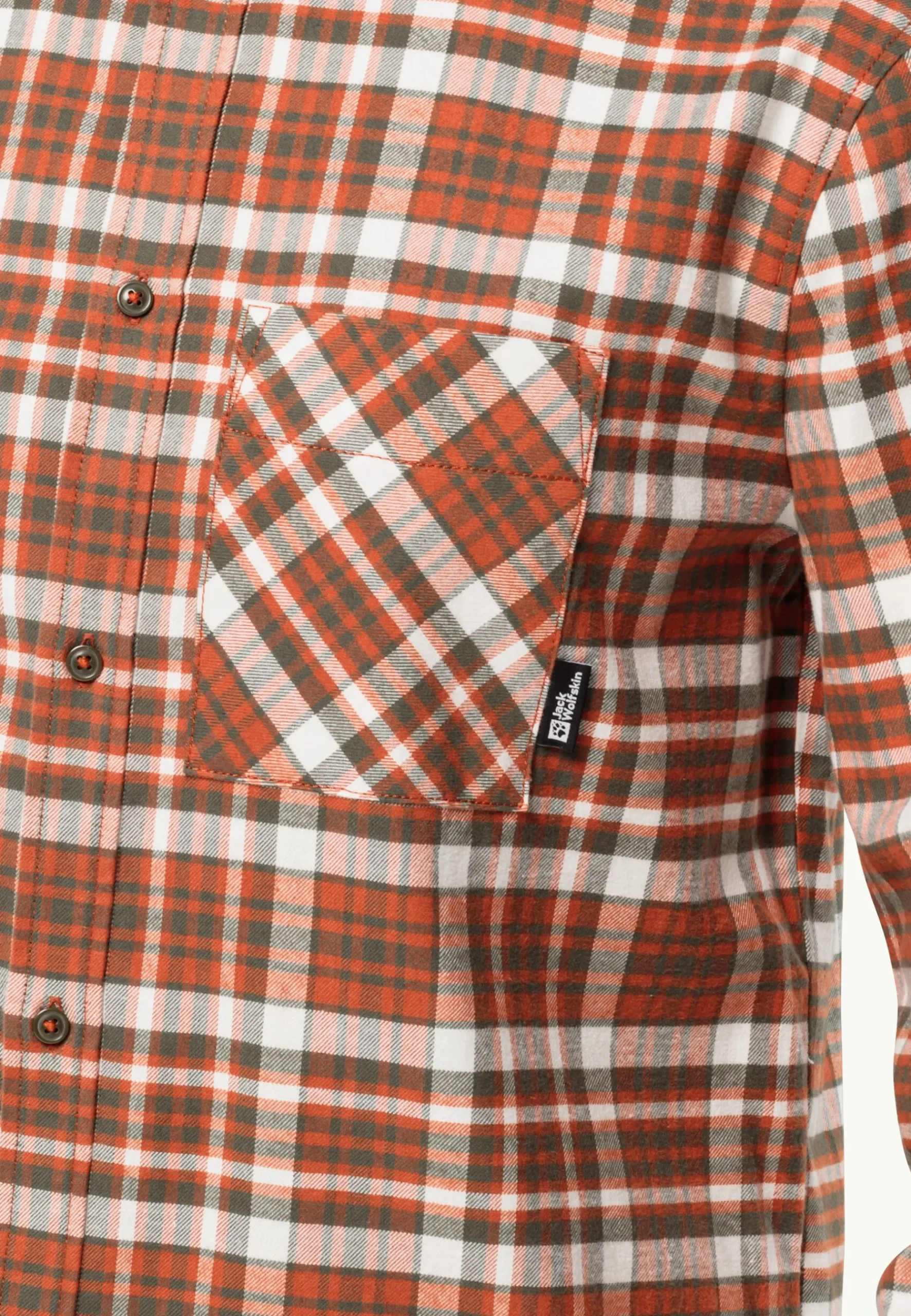 Jack Wolfskin Bergweg Shirt M|Heren Lifestyle|Overhemden