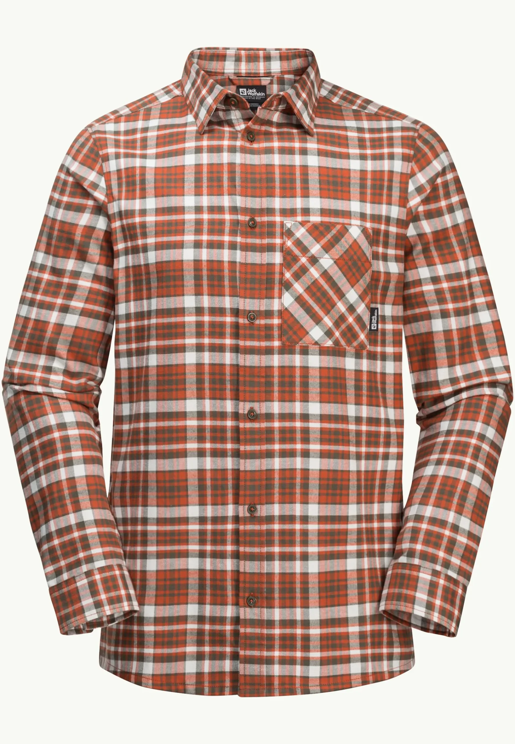 Jack Wolfskin Bergweg Shirt M|Heren Lifestyle|Overhemden
