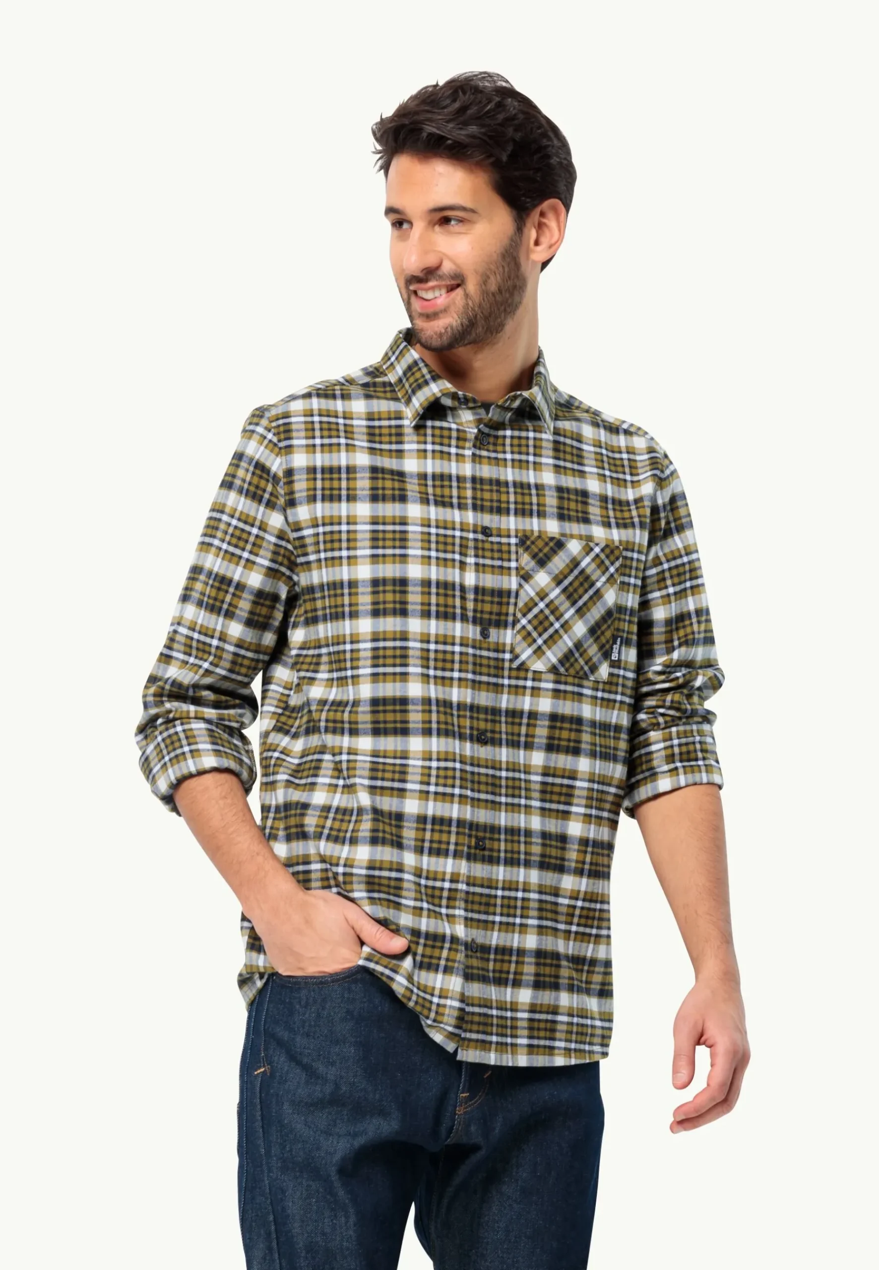 Jack Wolfskin Bergweg Shirt M|Heren Lifestyle|Overhemden