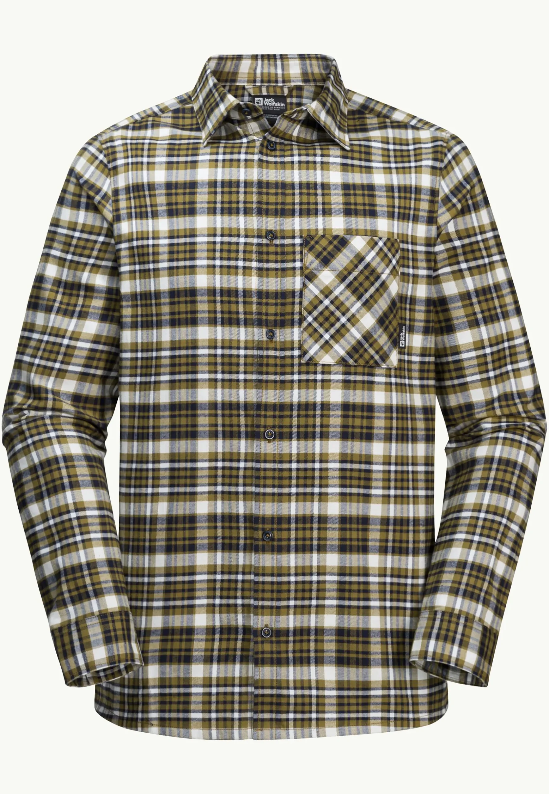 Jack Wolfskin Bergweg Shirt M|Heren Lifestyle|Overhemden