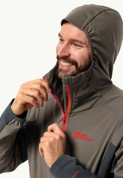 Jack Wolfskin Brisstal Hoody M|Heren Wandelen|Voor- En Najaarsjacks/-Jassen