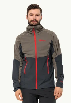 Jack Wolfskin Brisstal Hoody M|Heren Wandelen|Voor- En Najaarsjacks/-Jassen