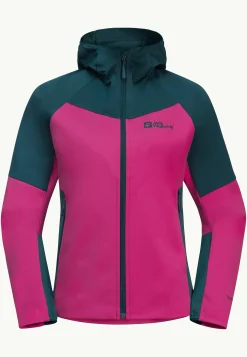 Jack Wolfskin Brisstal Hoody W|DAMES Wandelen|Voor- En Najaarsjacks/-Jassen