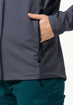 Jack Wolfskin Brisstal Hoody W|DAMES Wandelen|Voor- En Najaarsjacks/-Jassen