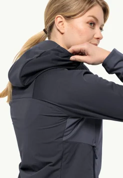 Jack Wolfskin Brisstal Hoody W|DAMES Wandelen|Voor- En Najaarsjacks/-Jassen