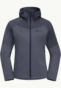 Jack Wolfskin Brisstal Hoody W|DAMES Wandelen|Voor- En Najaarsjacks/-Jassen