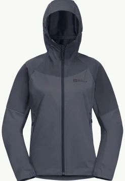 Jack Wolfskin Brisstal Hoody W|DAMES Wandelen|Voor- En Najaarsjacks/-Jassen