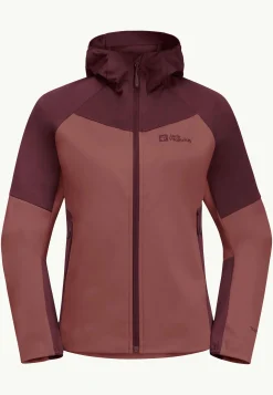 Jack Wolfskin Brisstal Hoody W|DAMES Wandelen|Voor- En Najaarsjacks/-Jassen