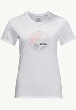 Jack Wolfskin Crosstrail Graphic T W|DAMES Wandelen|Functionele Shirts