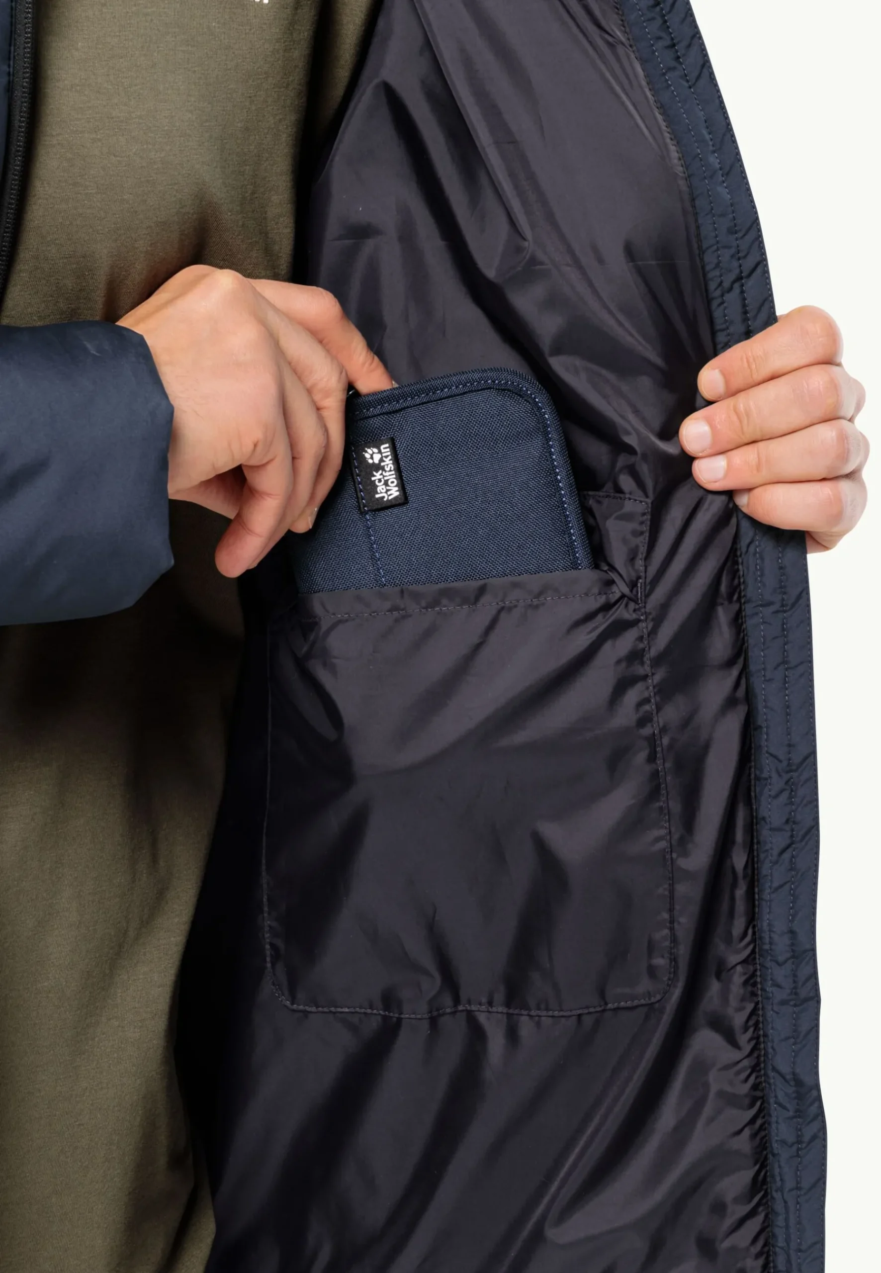 Jack Wolfskin Deutzer Long Jkt M|Heren Lifestyle|Voor- En Najaarsjacks/-Jassen