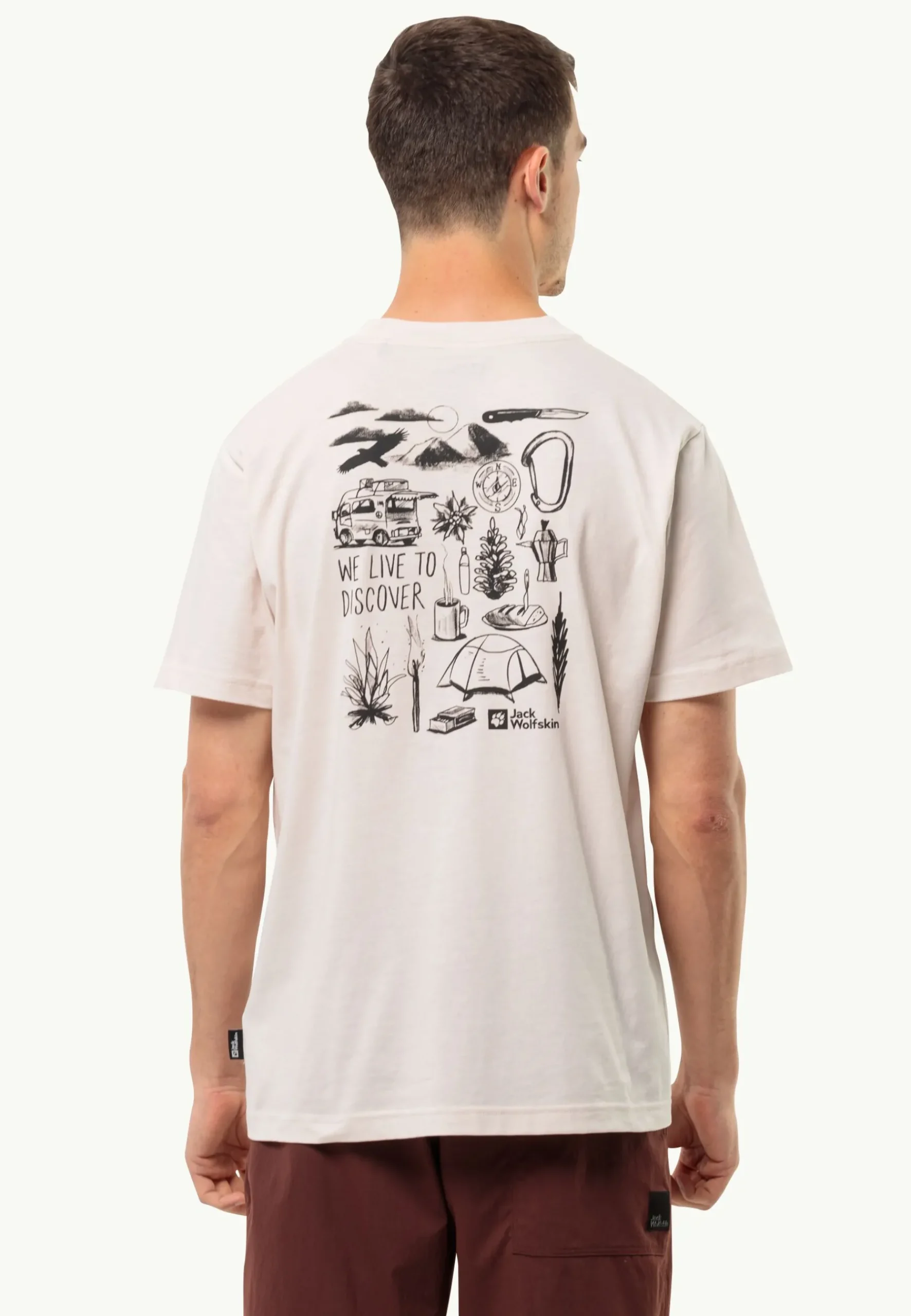 Jack Wolfskin Discover T M|Heren Lifestyle|T-Shirts & Longsleeves