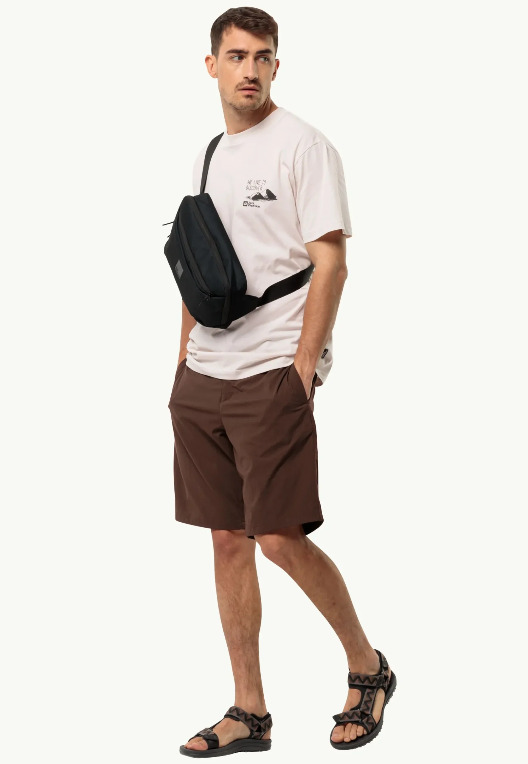 Jack Wolfskin Discover T M|Heren Lifestyle|T-Shirts & Longsleeves