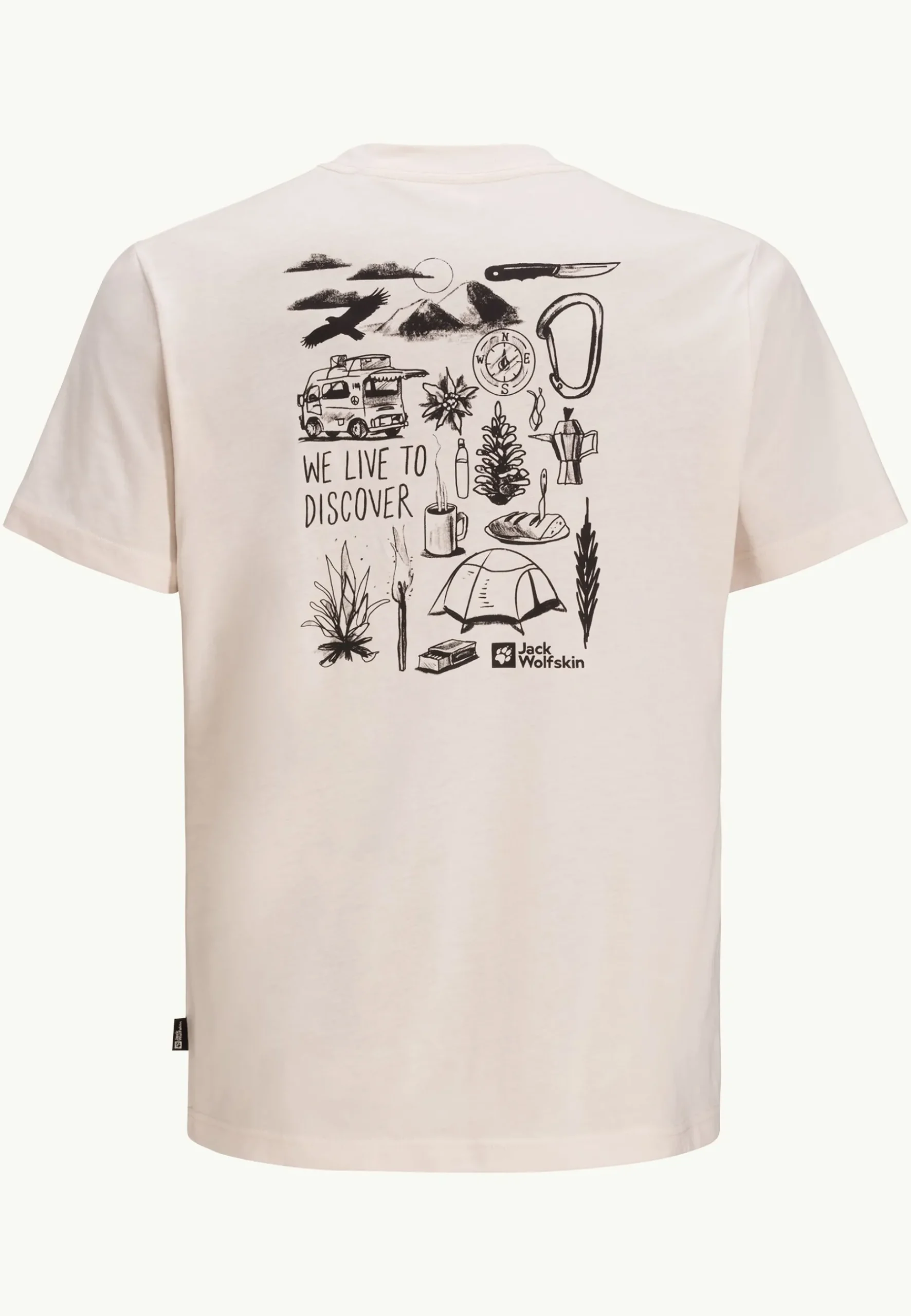 Jack Wolfskin Discover T M|Heren Lifestyle|T-Shirts & Longsleeves