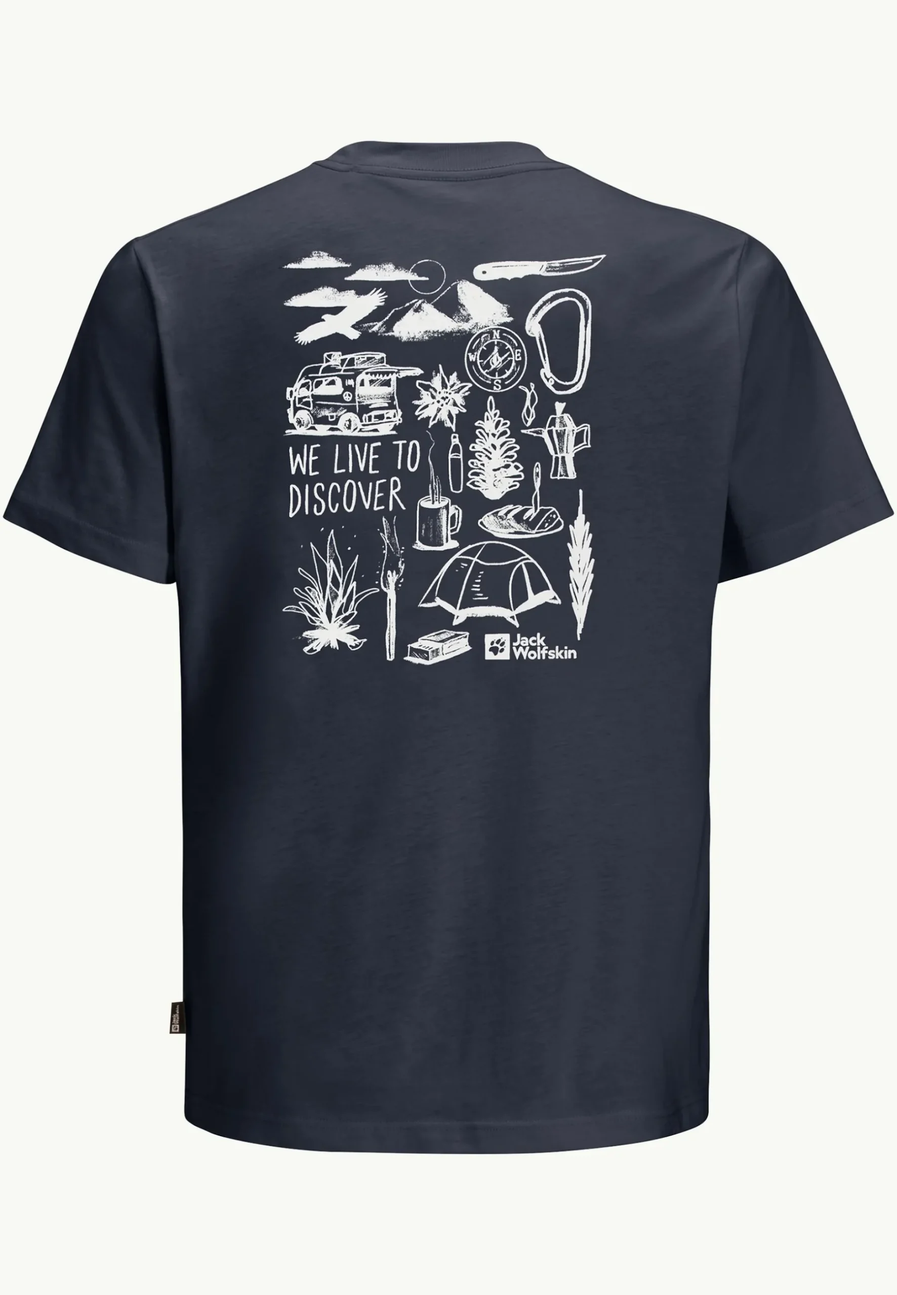 Jack Wolfskin Discover T M|Heren Lifestyle|T-Shirts & Longsleeves