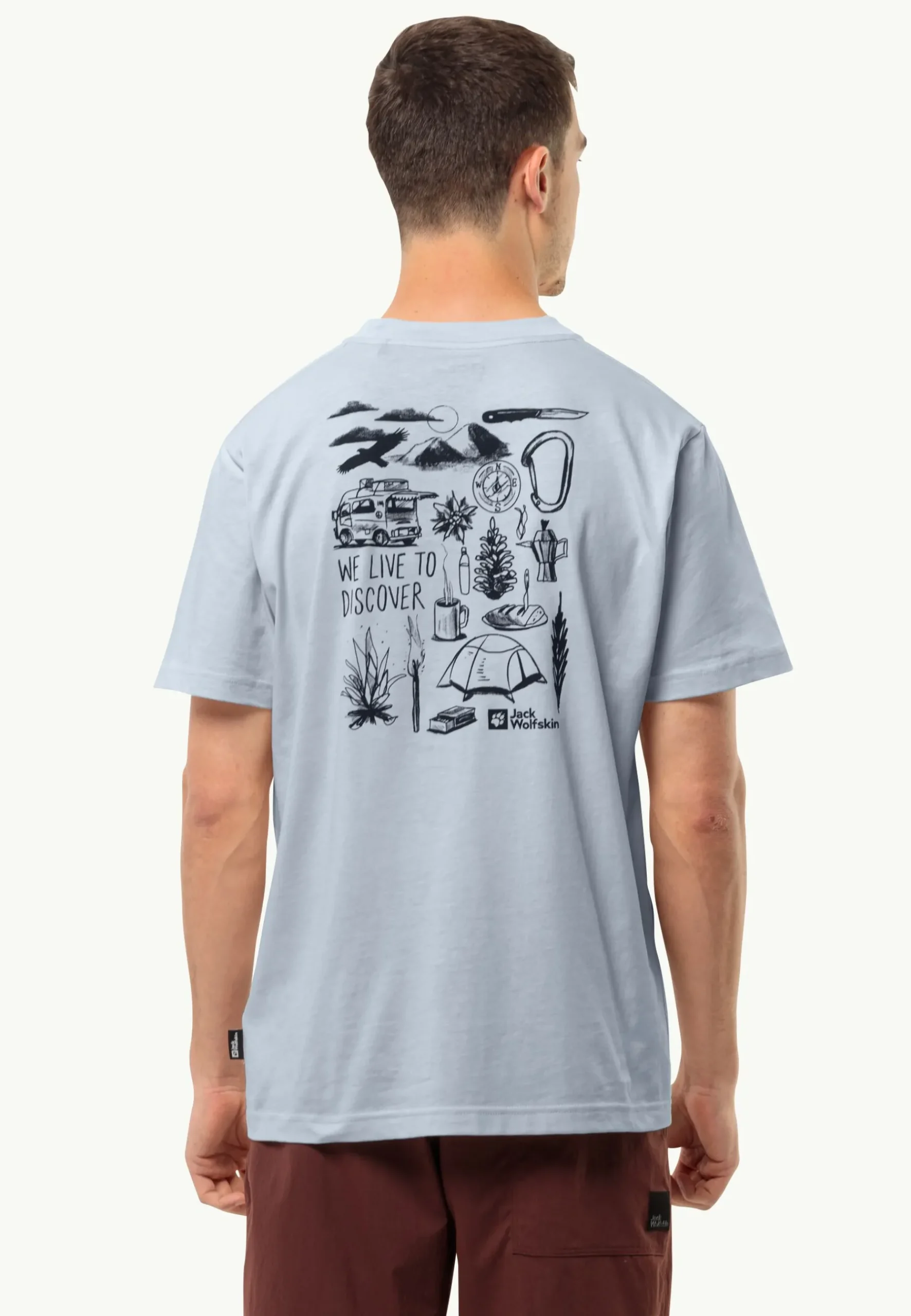 Jack Wolfskin Discover T M|Heren Lifestyle|T-Shirts & Longsleeves