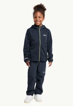 Jack Wolfskin Feldberg Hooded Jkt K|Kinderen Voor- En Najaarsjacks/-Jassen|Windjacks