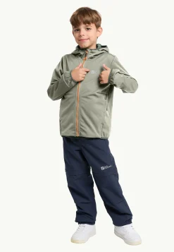 Jack Wolfskin Feldberg Hooded Jkt K|Kinderen Voor- En Najaarsjacks/-Jassen|Windjacks