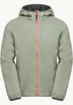Jack Wolfskin Feldberg Hooded Jkt K|Kinderen Voor- En Najaarsjacks/-Jassen|Windjacks