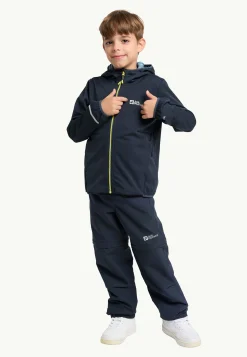 Jack Wolfskin Feldberg Hooded Jkt K|Kinderen Voor- En Najaarsjacks/-Jassen|Windjacks