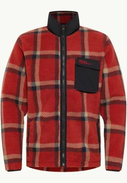 Jack Wolfskin Felslicht Check Jkt M|Heren Fleece|Hoodies & Pullovers