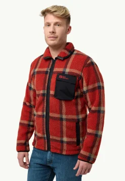 Jack Wolfskin Felslicht Check Jkt M|Heren Fleece|Hoodies & Pullovers