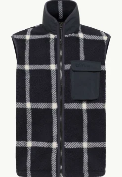 Jack Wolfskin Felslicht Check Vest M|Heren Fleece|Hoodies & Pullovers