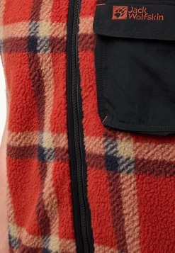 Jack Wolfskin Felslicht Check Vest M|Heren Fleece|Hoodies & Pullovers