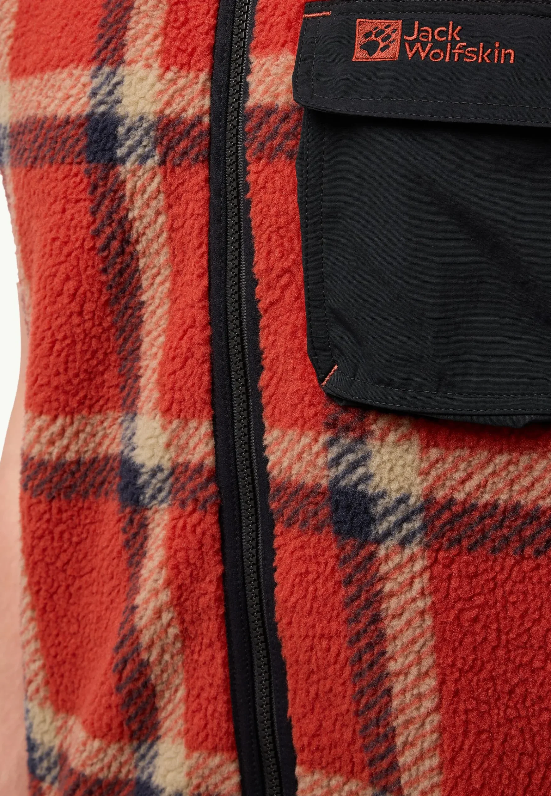 Jack Wolfskin Felslicht Check Vest M|Heren Fleece|Hoodies & Pullovers