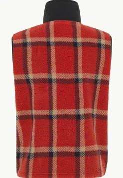 Jack Wolfskin Felslicht Check Vest M|Heren Fleece|Hoodies & Pullovers