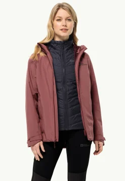 Jack Wolfskin Glaabach 3in1 Jkt W|DAMES Wandelen|Voor- En Najaarsjacks/-Jassen