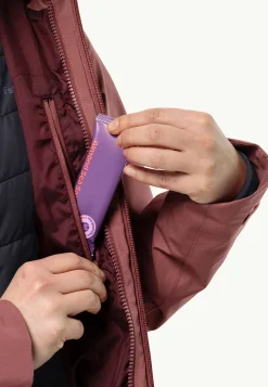 Jack Wolfskin Glaabach 3in1 Jkt W|DAMES Wandelen|Voor- En Najaarsjacks/-Jassen