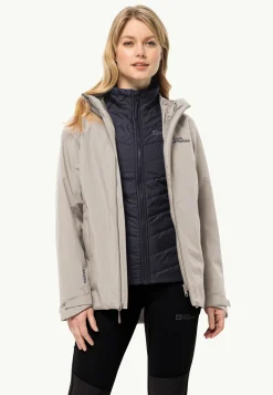 Jack Wolfskin Glaabach 3in1 Jkt W|DAMES Wandelen|Voor- En Najaarsjacks/-Jassen