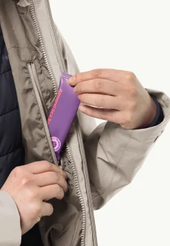 Jack Wolfskin Glaabach 3in1 Jkt W|DAMES Wandelen|Voor- En Najaarsjacks/-Jassen