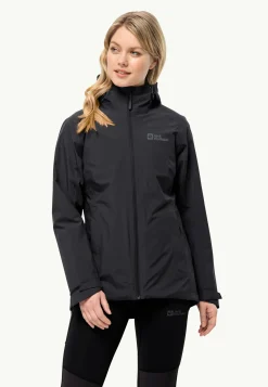 Jack Wolfskin Glaabach 3in1 Jkt W|DAMES Wandelen|Voor- En Najaarsjacks/-Jassen