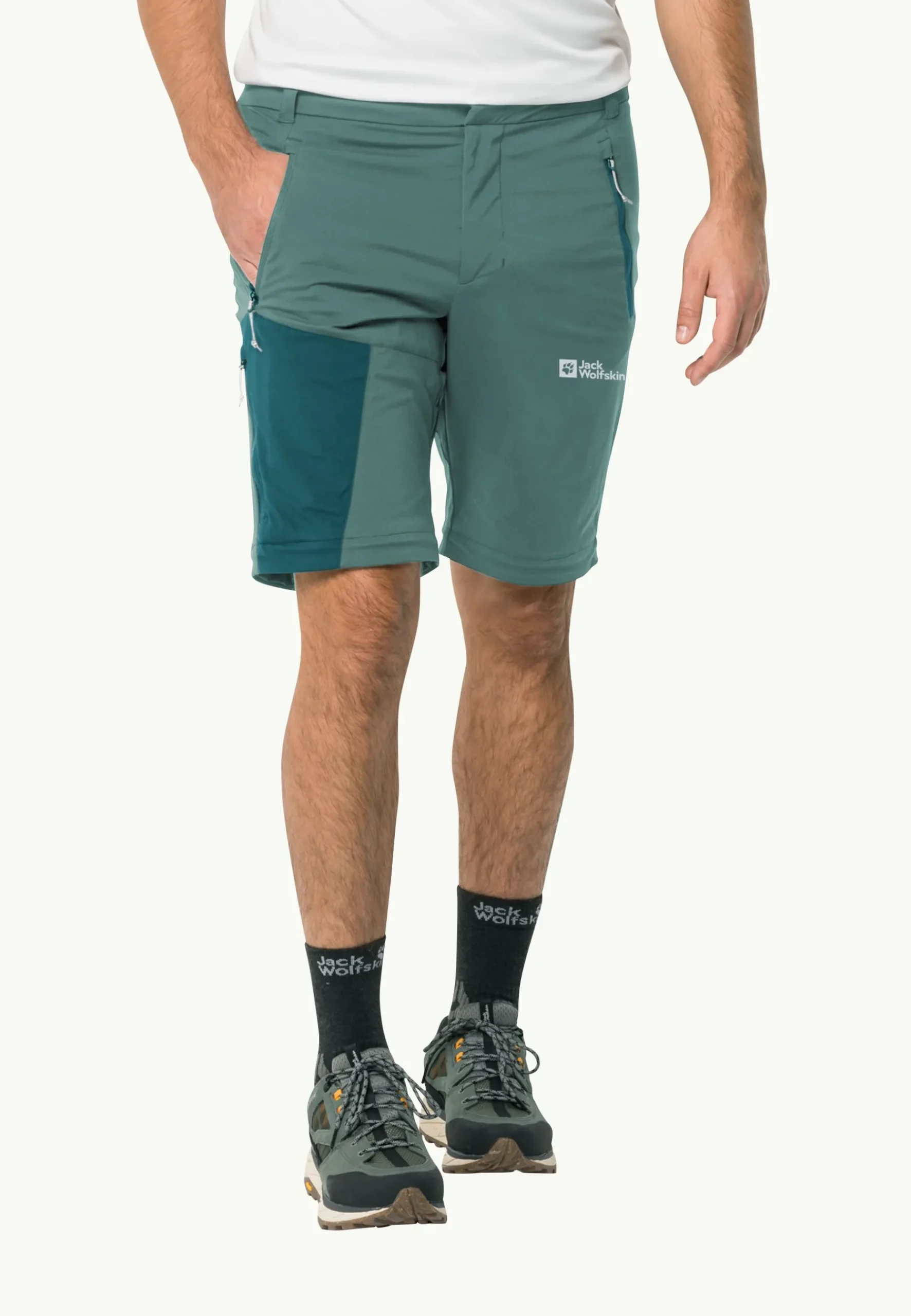 Jack Wolfskin Glastal Zip Away Pants M|Heren Wandelen|Softshellbroeken
