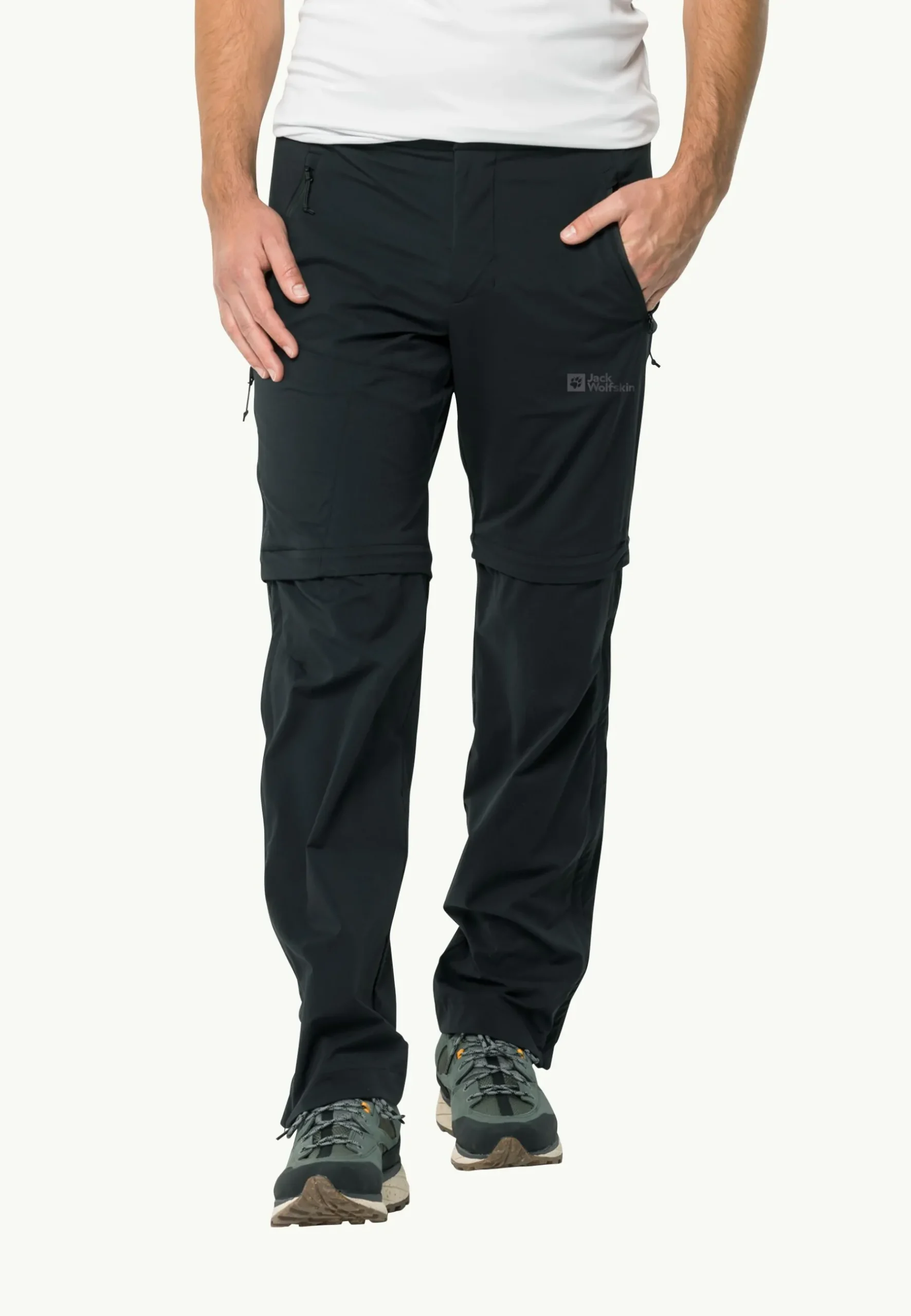 Jack Wolfskin Glastal Zip Away Pants M|Heren Wandelen|Softshellbroeken