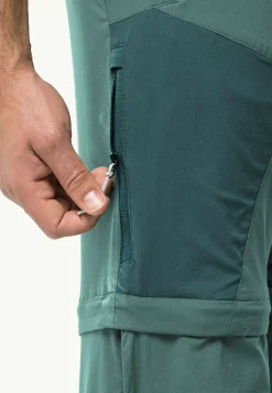 Jack Wolfskin Glastal Zip Away Pants M|Heren Wandelen|Softshellbroeken