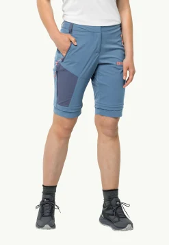 Jack Wolfskin Glastal Zip Away Pants W|DAMES Wandelen|Softshellbroeken
