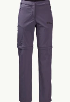Jack Wolfskin Glastal Zip Away Pants W|DAMES Wandelen|Softshellbroeken