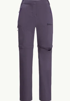 Jack Wolfskin Glastal Zip Away Pants W|DAMES Wandelen|Softshellbroeken