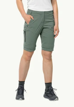 Jack Wolfskin Glastal Zip Away Pants W|DAMES Wandelen|Softshellbroeken